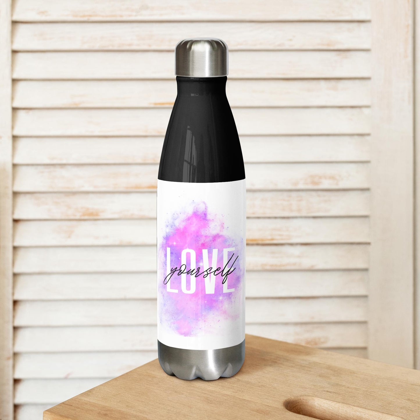 Stainless steel Love Yourself water bottle